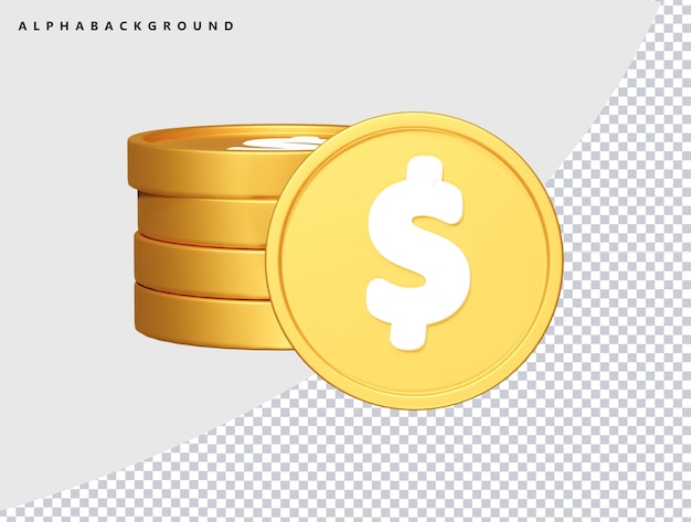 Dollar-Ikonen durchsichtiger Elementvektor