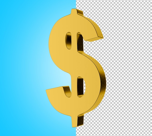 Dollar Sign Icon 3D