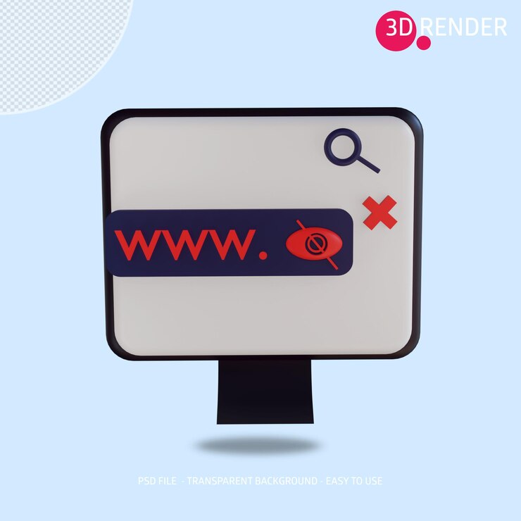 PSD dominio de icono 3d
