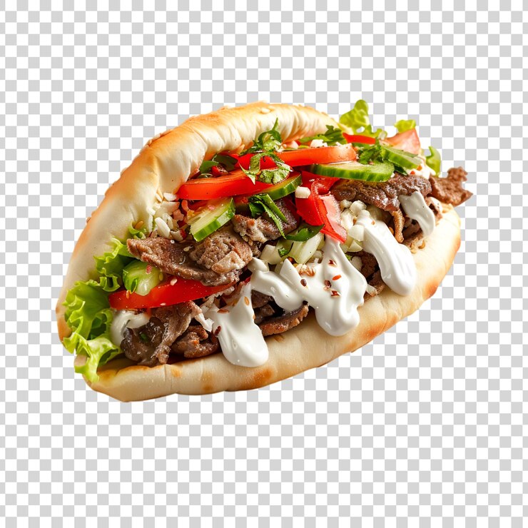 PSD donair halifax isolé sur un fond transparent