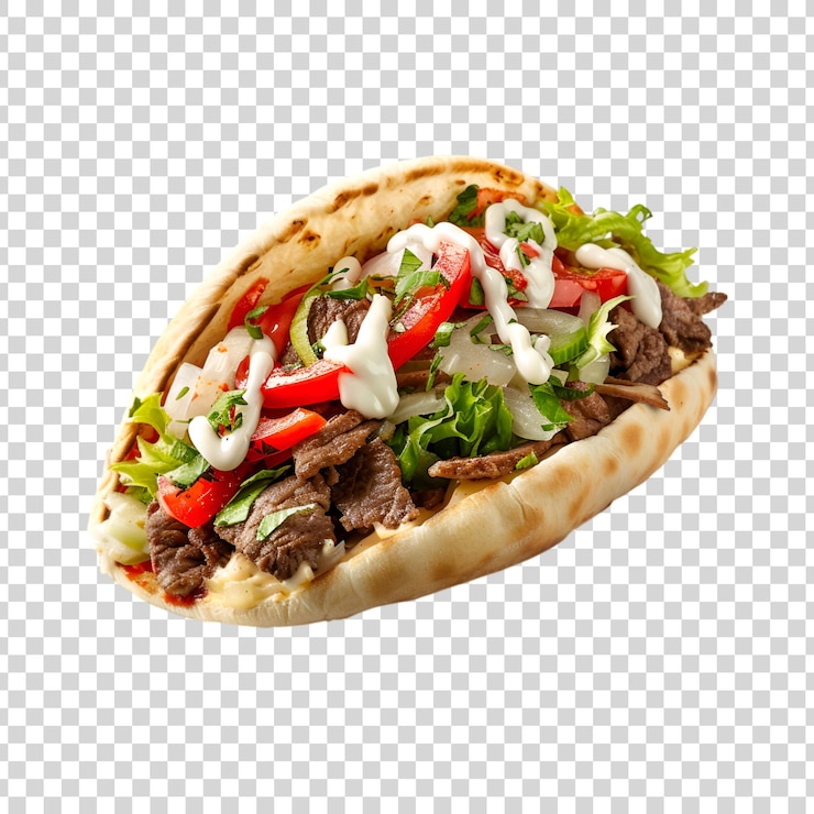 PSD donair halifax isolé sur un fond transparent