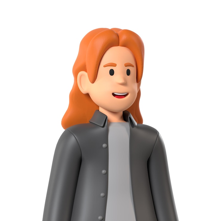 PSD donne persone europee personaggio avatar 3d