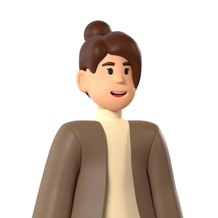 PSD donne persone europee personaggio avatar 3d