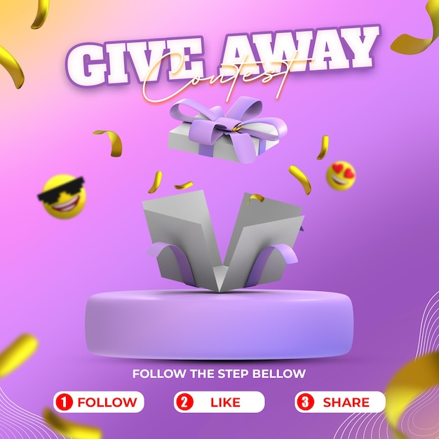 donnez un concours sur les réseaux sociaux