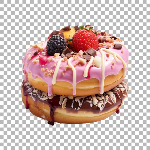 PSD un donut sur un fond transparent