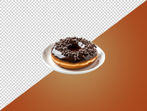 Un Donut Isolé Avec Un Fond Transparent.