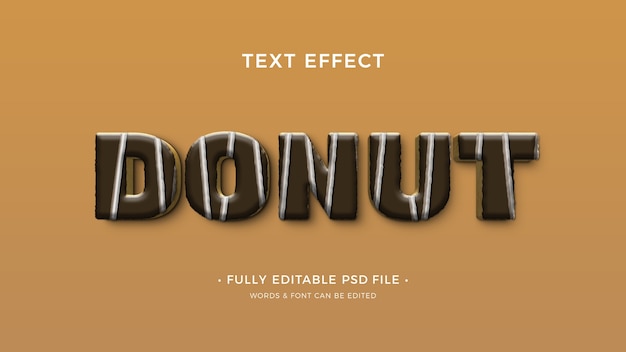 PSD donut-texteffekt