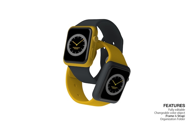 Doppel-Smartwatches-Modell