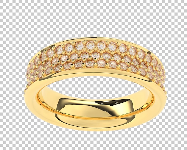 Doppelreißiger Diamantpflaster-Goldring