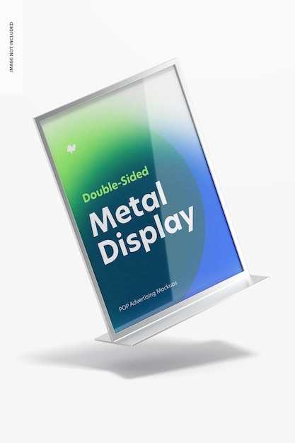 Doppelseitiges Poster Metall Desktop Display Modell, fallend