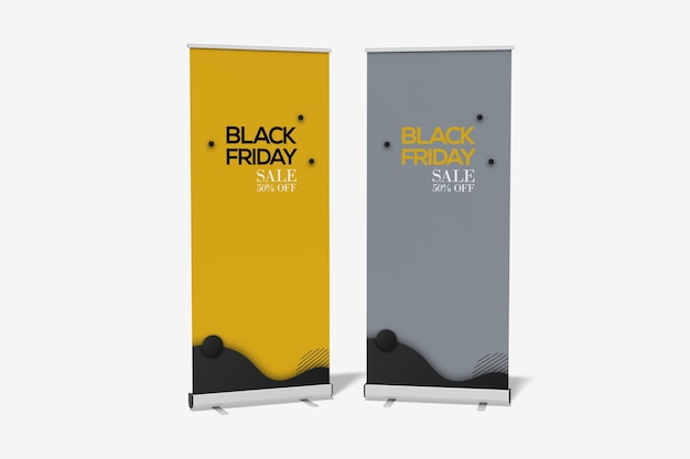 Doppelter roll-up-banner-modell