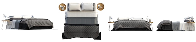 Un dormitorio elegante con muebles clásicos
