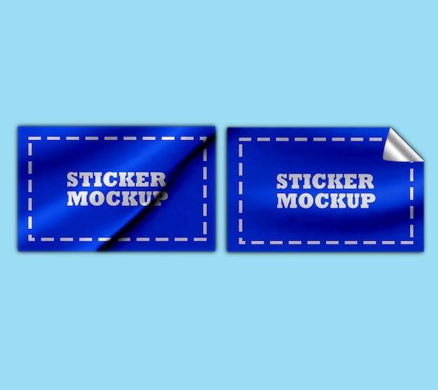 Dos archivos PSD de maquillaje de pegatinas