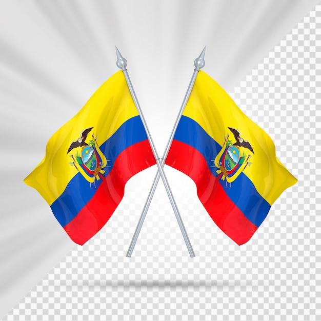 PSD dos banderas ecuador