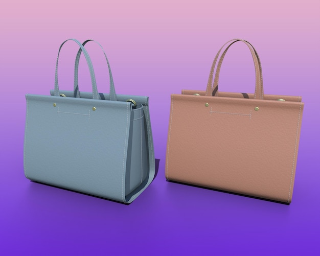 Dos bolsas de mujeres vacías