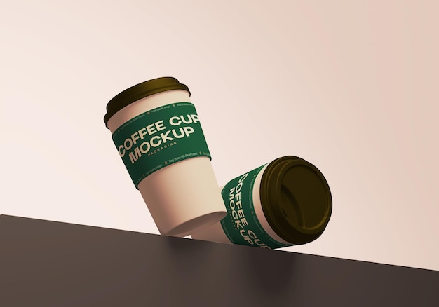 dos botellas vacías de café sentadas en una mesa