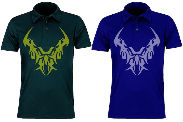 dos camisas con la palabra dragón en ellas