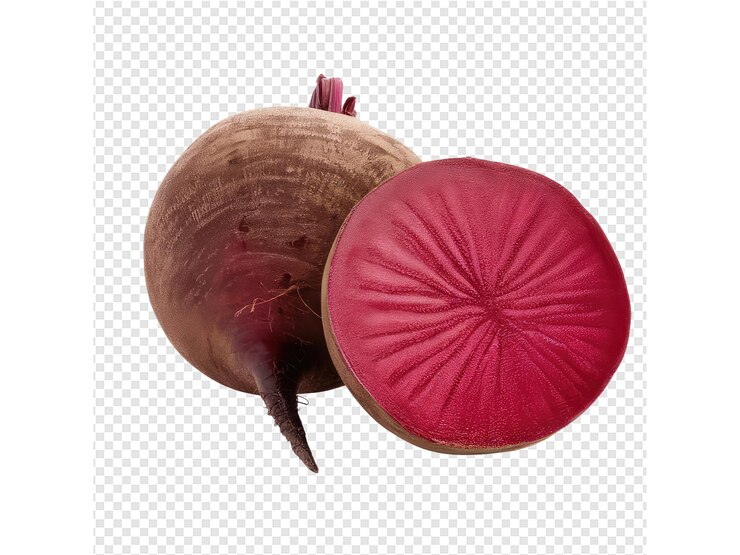 PSD dos cebollas una de las cuales es roja y la otra es roja