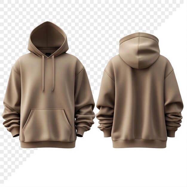dos chaquetas marrones con la capucha arriba y uno tiene una capucha