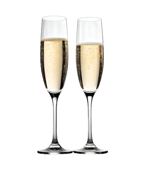 Dos copas de champán .