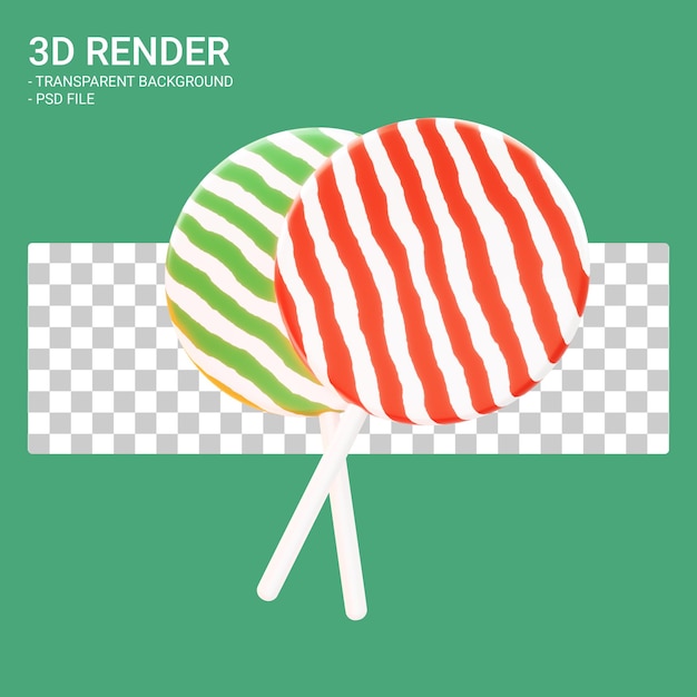 PSD dos dulces en estilo 3d