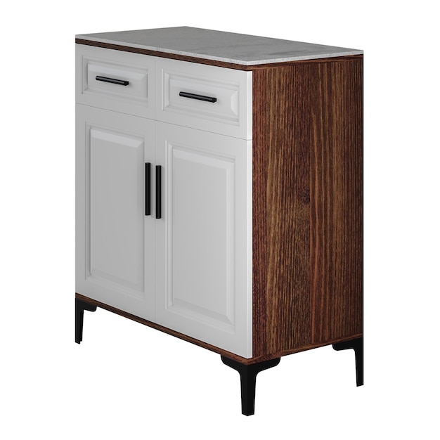 Dos estilos diferentes de muebles de madera diseño moderno estilo moderno apariencia minimalista colorido diseño cama sin fondo diseño diferente png fondo blanco aislado modelo abstracto 3d