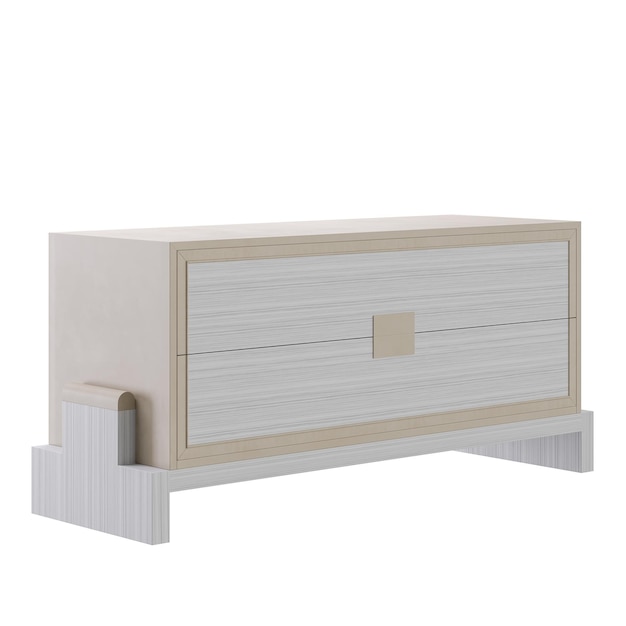 Dos estilos diferentes de muebles de madera diseño moderno estilo moderno apariencia minimalista colorido diseño cama sin fondo diseño diferente png fondo blanco aislado modelo abstracto 3d