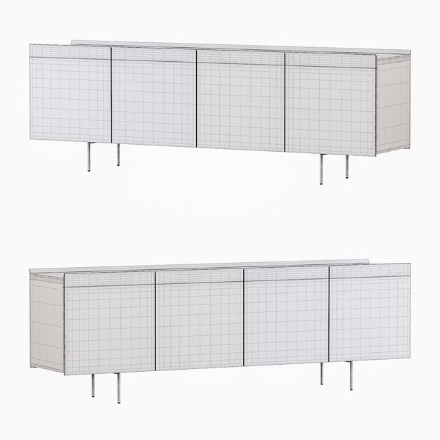 Dos estilos diferentes de muebles de madera diseño moderno estilo moderno apariencia minimalista colorido diseño cama sin fondo diseño diferente png fondo blanco aislado modelo abstracto 3d