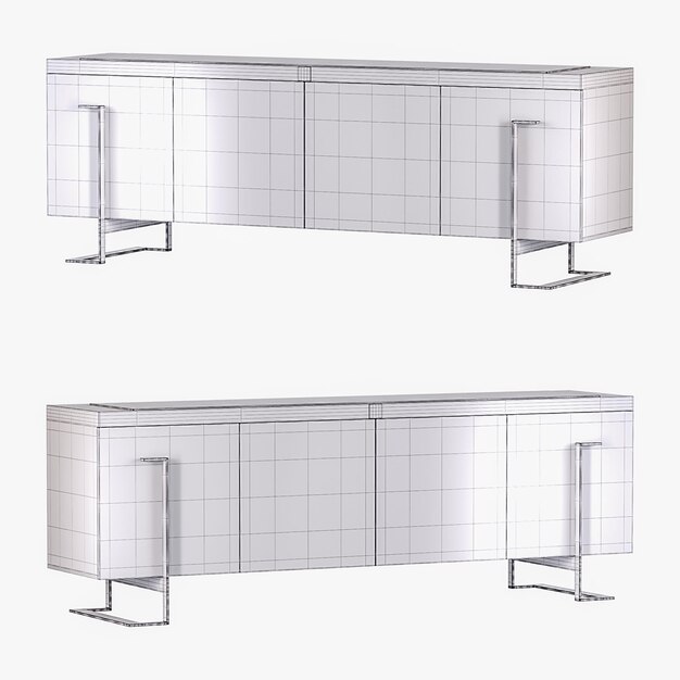 Dos estilos diferentes de muebles de madera diseño moderno estilo moderno apariencia minimalista colorido diseño cama sin fondo diseño diferente png fondo blanco aislado modelo abstracto 3d