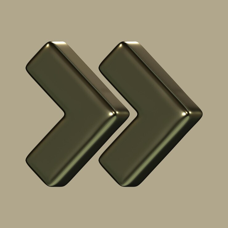 PSD dos flechas en color 3d