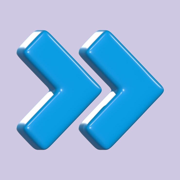 PSD dos flechas en color 3d