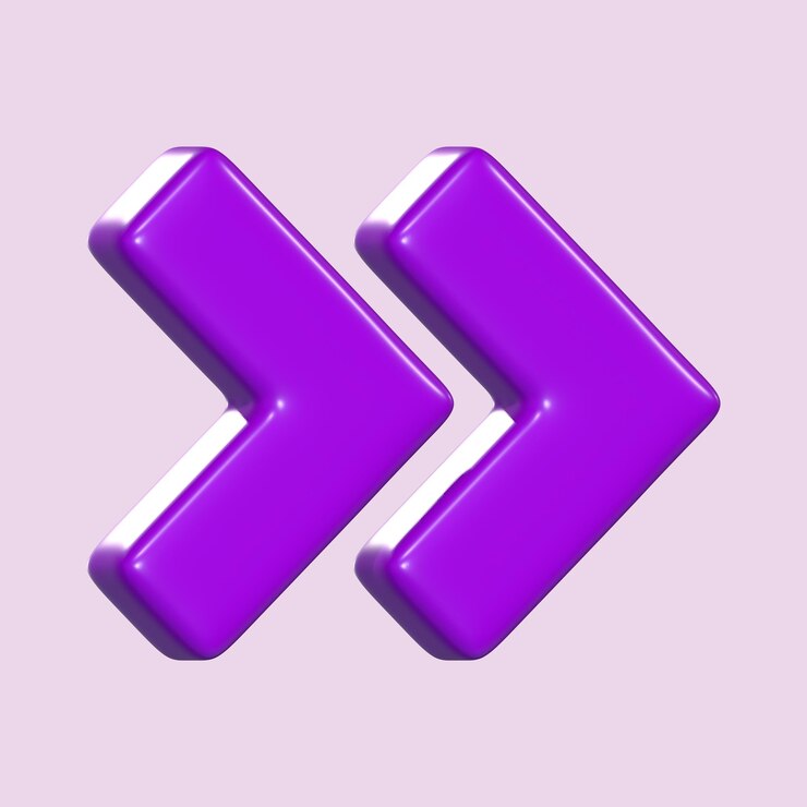 PSD dos flechas en color 3d