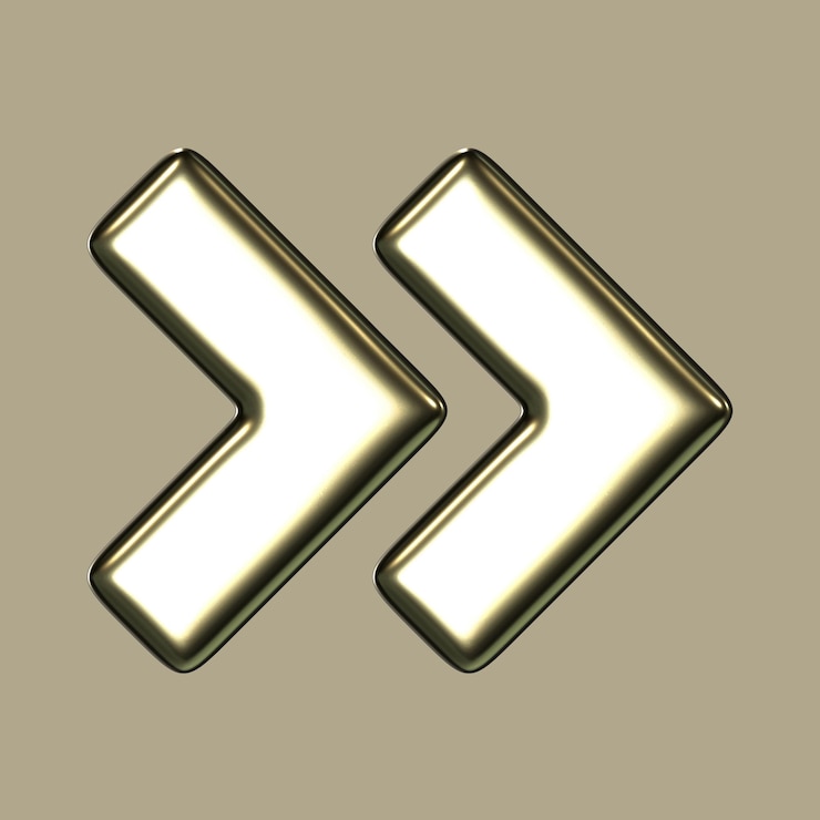 PSD dos flechas en color 3d
