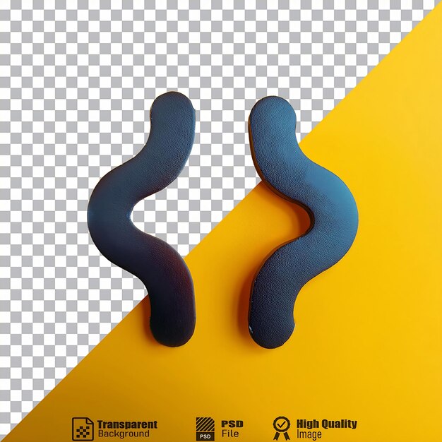 Dos formas onduladas abstractas con un gradiente de azul oscuro a azul claro en un amarillo vibrante
