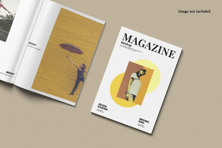 Dos maquetas de revista para presentar tu diseño a los clientes