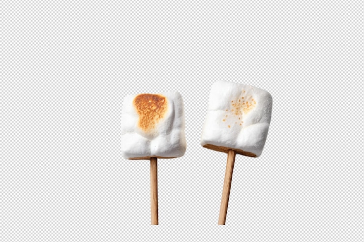 PSD dos marshmallows asados perfectos para los smores