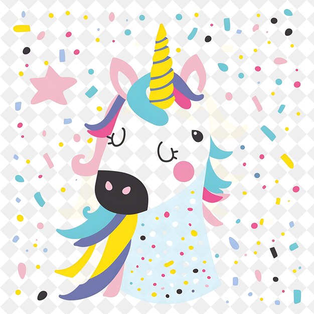 dos unicornios están de pie frente a un fondo cubierto de nieve