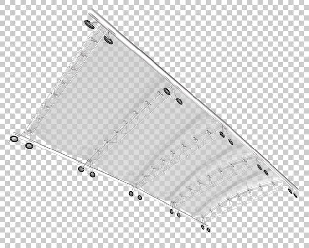Dosel aislado sobre fondo transparente Ilustración de renderizado 3d