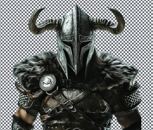 Dovahkiin The Elder Scrolls V Skyrim yang mengerikan diisolasi pada latar belakang transparan