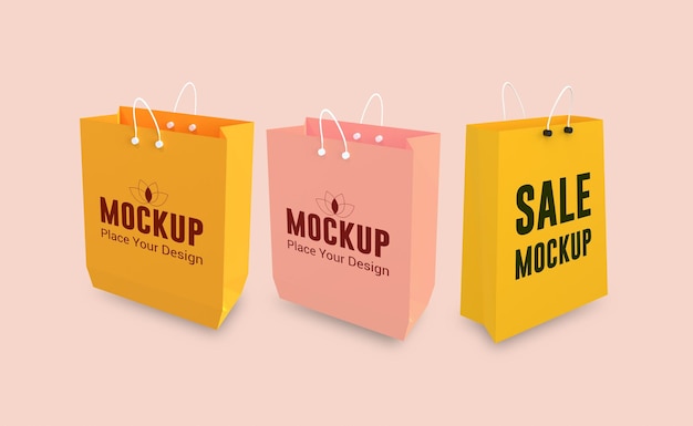 Download de maquete de saco de compras