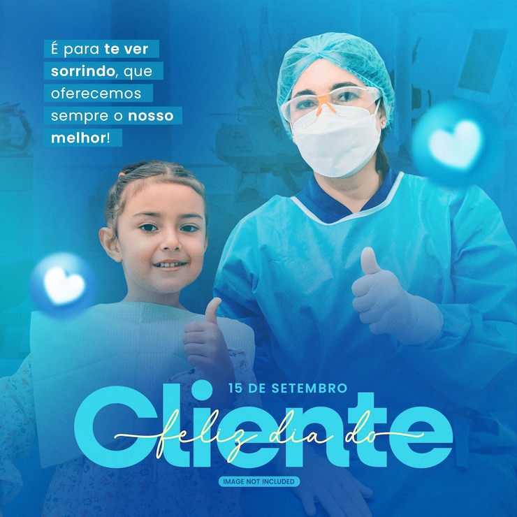 PSD download de mídia social do dia do cliente