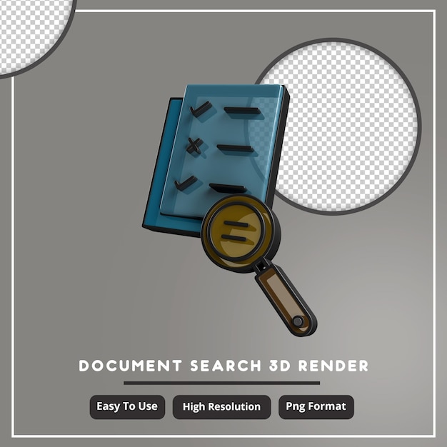 PSD download do ícone do documento 3d