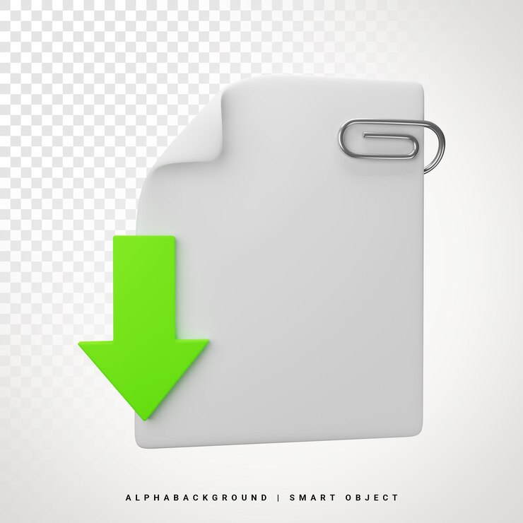 PSD download file 3d icon illustration