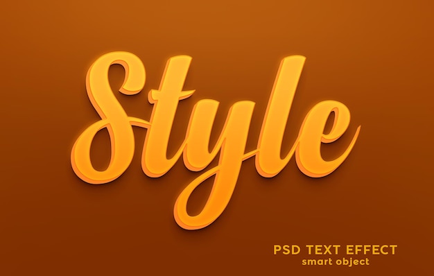Download gratuito di design di effetti di testo in stile PSD