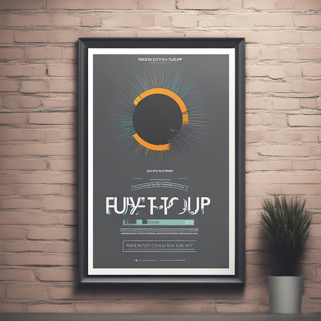 Download gratuito di mockup di poster da parete PSD