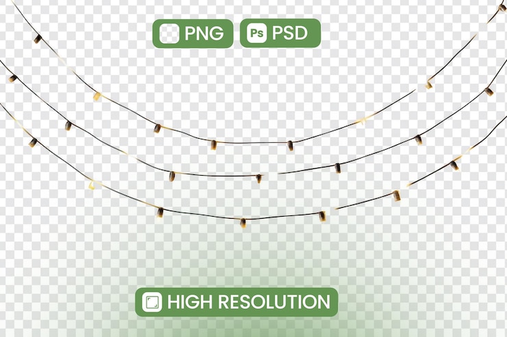 PSD download highresolution png and psd files of string lights create festive designs with transparent background images perfect for digital projects and graphic design enhance your visuals effortlessly