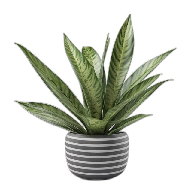 PSD dracaena trifasciata pflanze psd auf weißem hintergrund