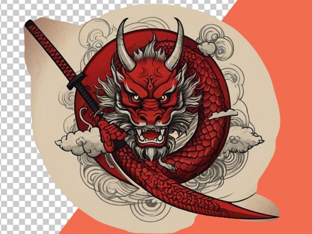 Dragón chino para el tatuaje