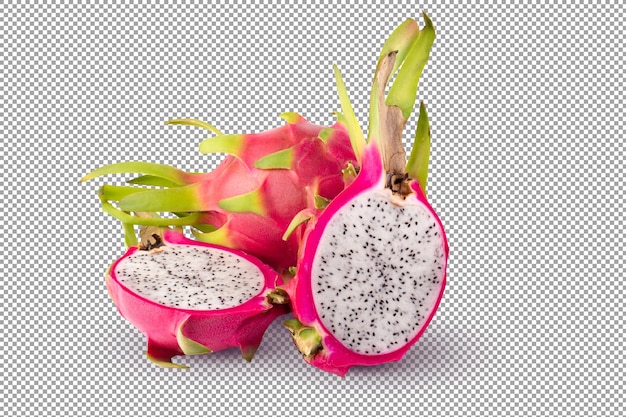 Dragonfruit ou Pitaya isolé sur fond alpha