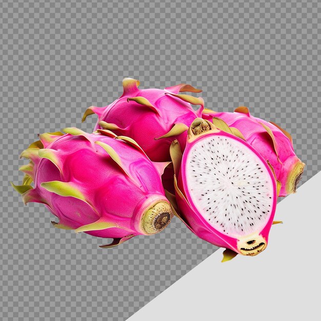 PSD dragonfruit png isolado em fundo transparente